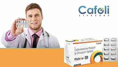 Flickdox O Tablet at Best Price in Antibiotic Franchise for Antibiotic and Bacterial Infections.